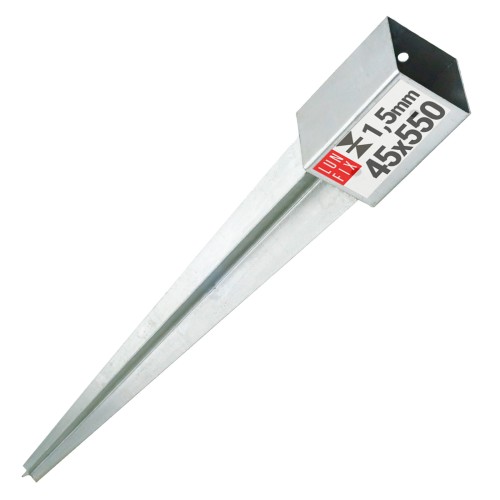 Podstawa słupa wbijana 45x45x2 kotwa 600mm