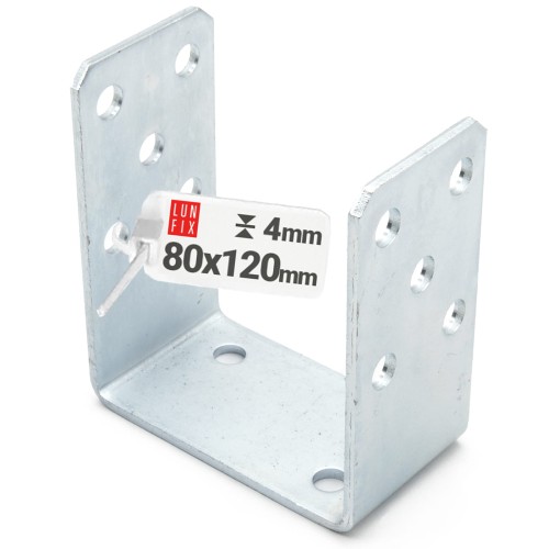 Podstawa słupa typu U 80x120mm kotwa do przykręcania