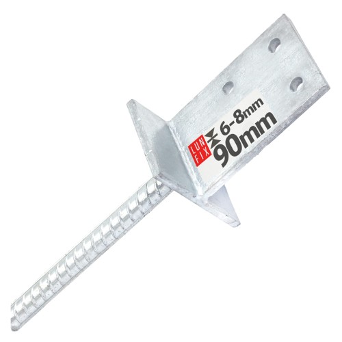 Podstawa słupa wpuszczana 90mm kotwa z prętem do betonu