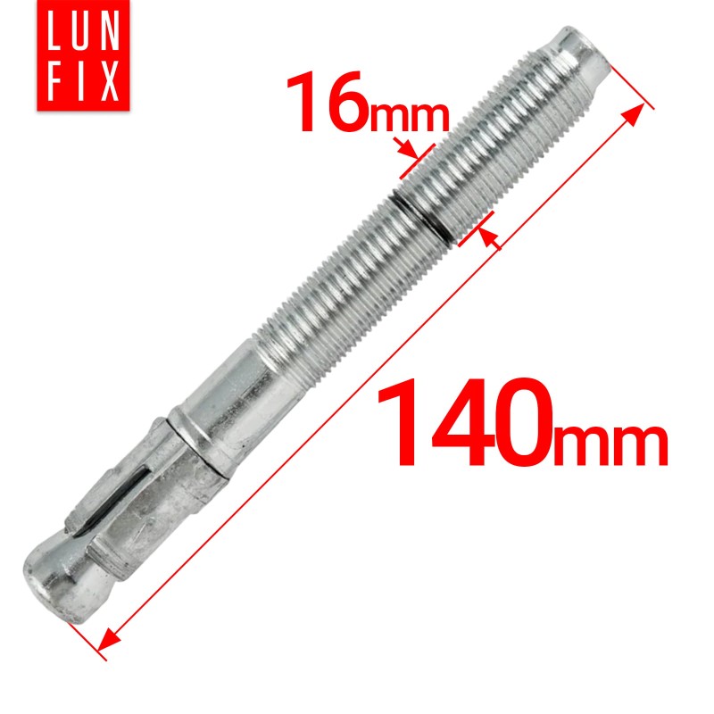 Kotwa ekspresowa do betonu M16 140mm pierścieniowa rozprężana 15 szt.
