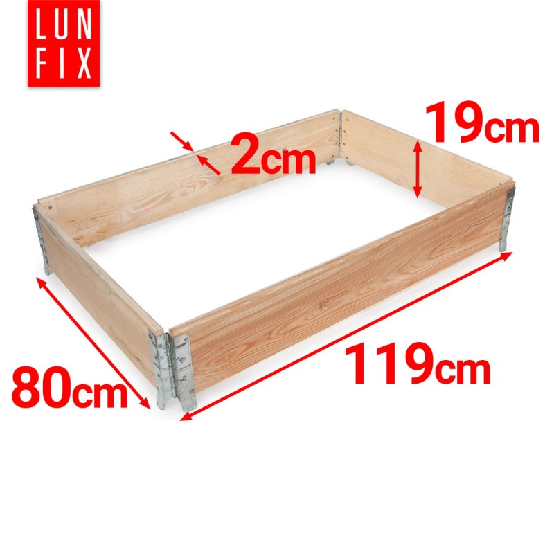 Grządka podwyższona 120x80x20cm warzywniak skrzynia