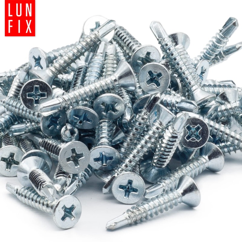 Wkręty samowiercące 4,2x19mm stożkowe ocynkowane DIN7504 1000szt.