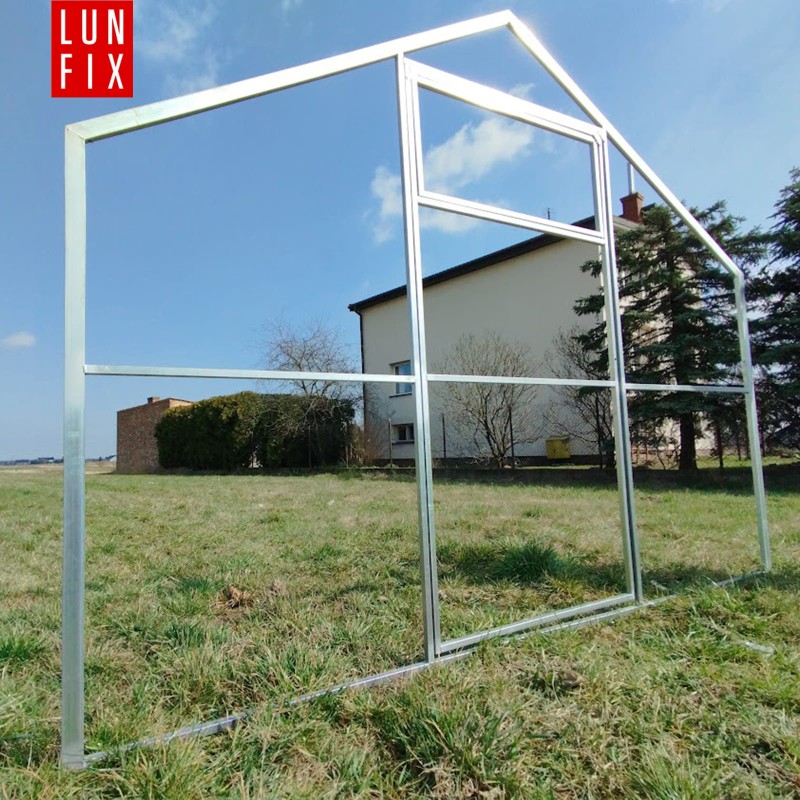 Szklarnia z poliwęglanu 2,8x8m "domek" profil 20x40mm grubość 4mm