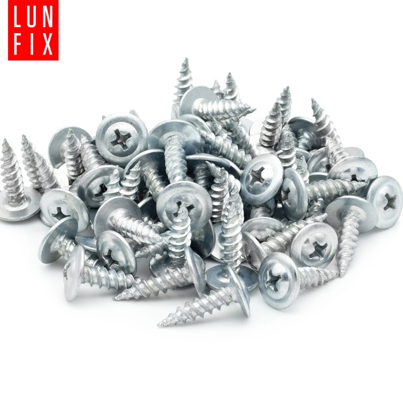 Wkręty samogwintujące 4,2x16mm z łbem podkładkowym do metalu WPC 1000szt.