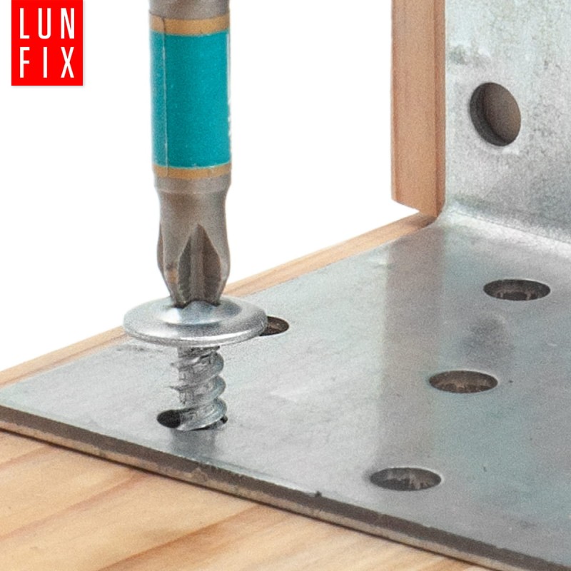 Wkręty samogwintujące 4,2x16mm z łbem podkładkowym do metalu WPC 100szt.