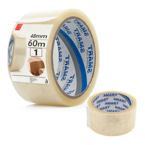 Taśma pakowa transparentna akryl Smart 48mm/60m