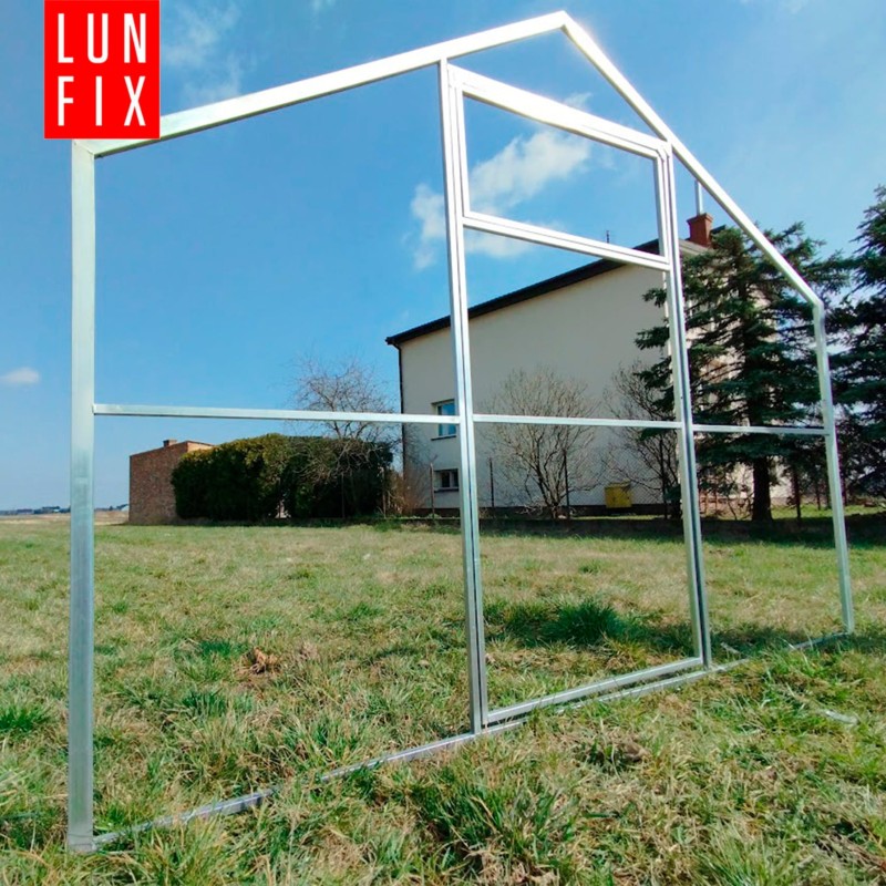Szklarnia z poliwęglanu 2,8x8m "domek" profil 20x40mm grubość 6mm