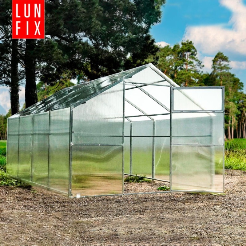 Szklarnia z poliwęglanu 2,8x10m "domek" profil 20x40mm grubość 4mm
