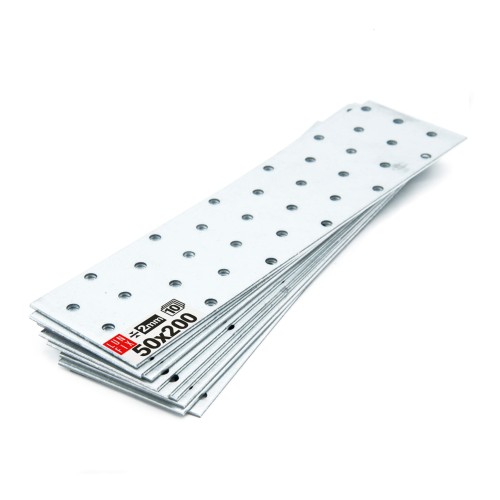 Płytka perforowana 50x200x2  łącznik ciesielski płaski 10szt.