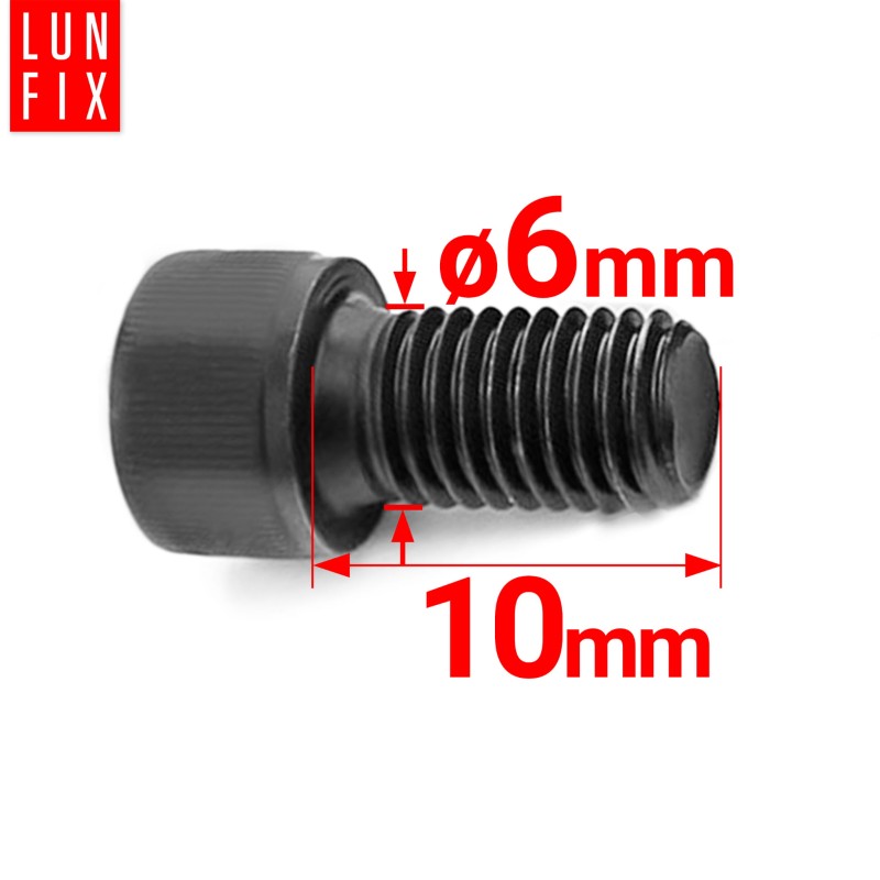 Śruba imbusowa M6 10mm  czarny ocynk DIN 912 kl 8.8 1kg