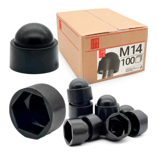 Zaślepka na śruby M14/22 maskownica kołpak czarna 100szt.