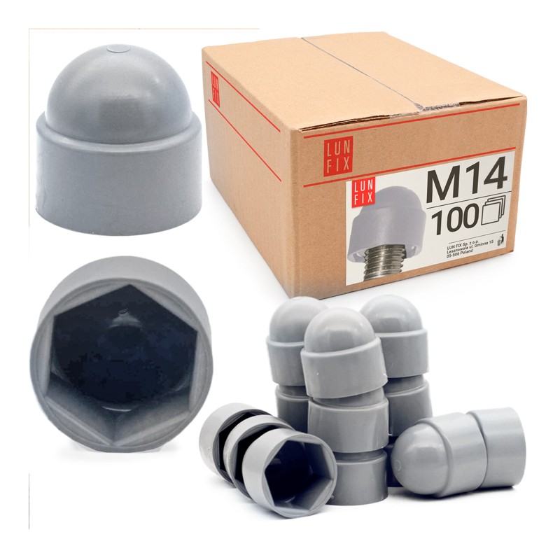 Zaślepka na śruby M14/22 maskownica kołpak szara 100szt.