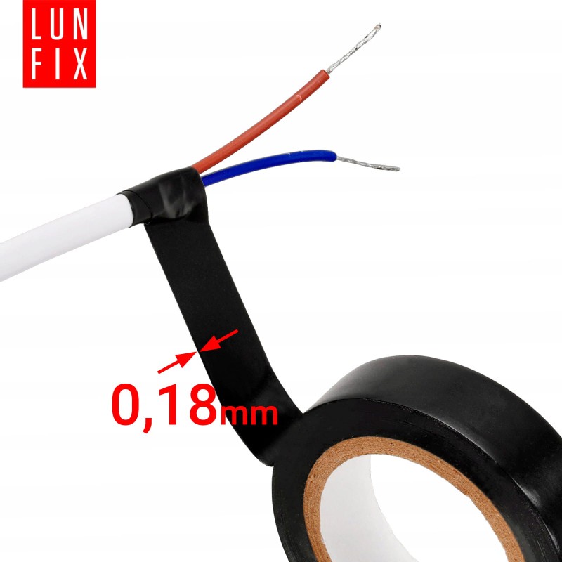 Taśma izolacyjna PVC czarna 19mm 20m 1szt.