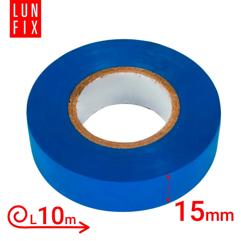 Taśma izolacyjna PVC niebieska 15mm 10m 10szt.