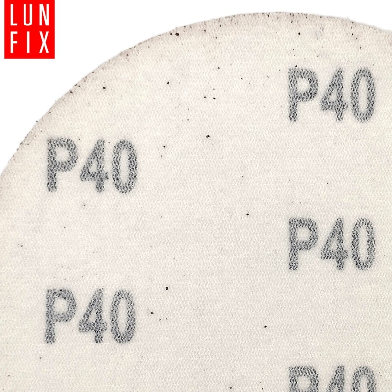Papier ścierny krążek P40 125mm na rzep dysk 10szt.
