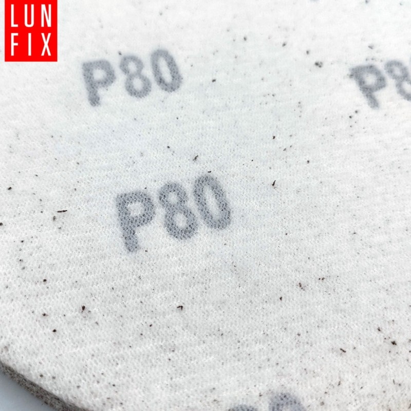 Papier ścierny krążek P80 125mm na rzep dysk 10szt.