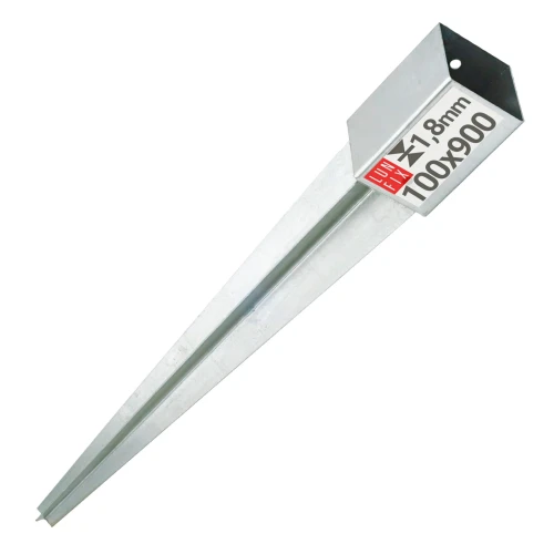 Podstawa słupa wbijana PSG5 100x100x1,8 mm h900 mm 1szt.