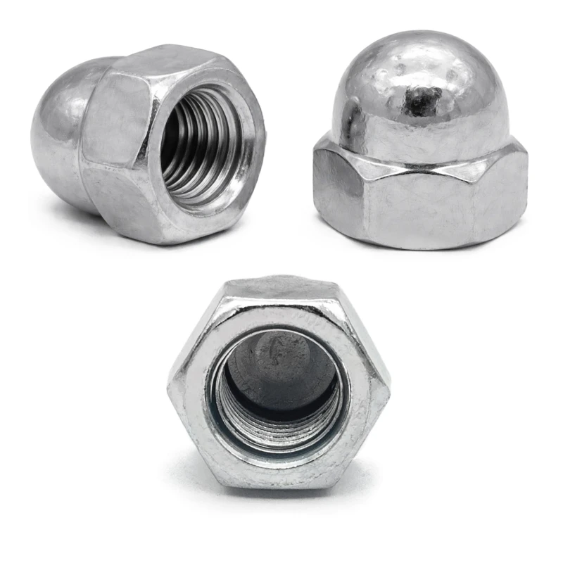 Nakrętka kołpakowa nierdzewna M8 DIN 1587 stal A2 1000szt.