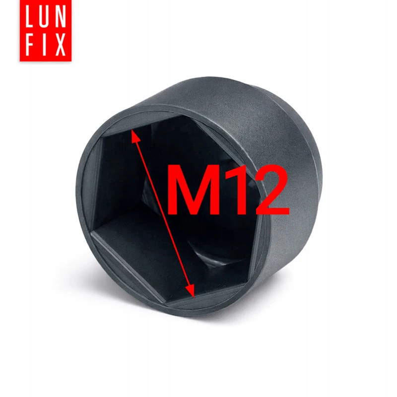 Maskownica nakrętki M12/19 antracyt zaślepka na śruby 100 szt.