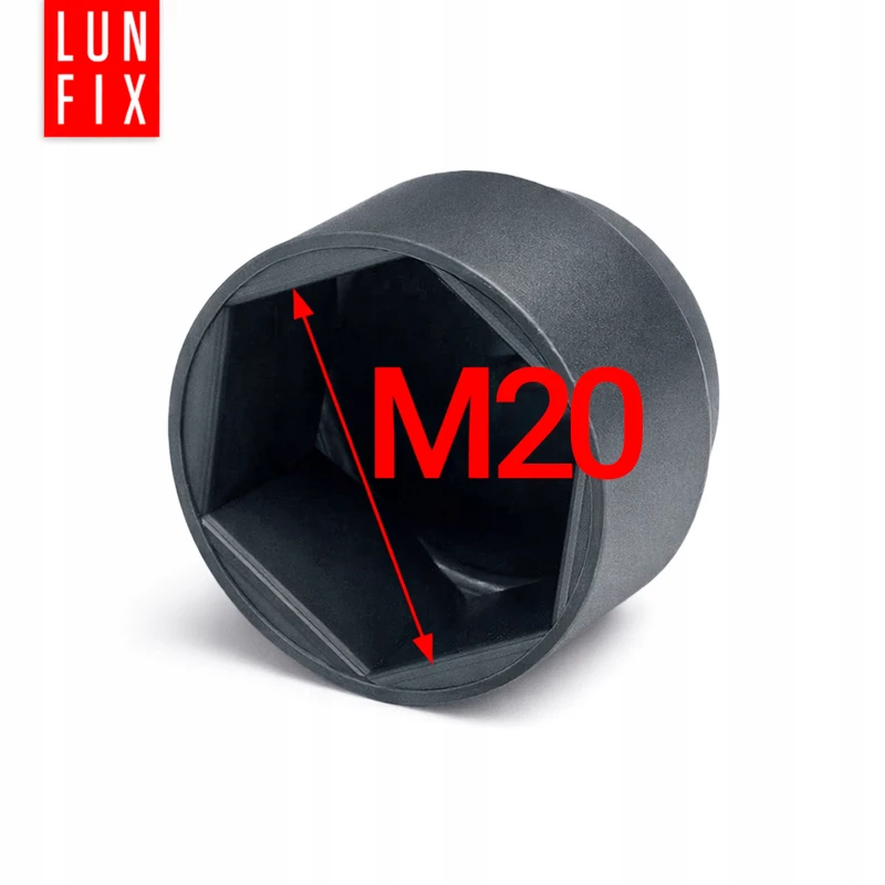 Maskownica nakrętki M20/30 antracyt zaślepka na śruby 100 szt.