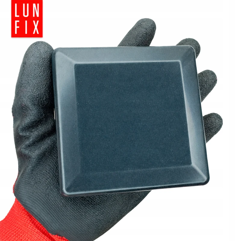 Nasadka zewnętrzna na słupek kwadratowy 120x120 mm, czarna – 10 szt.