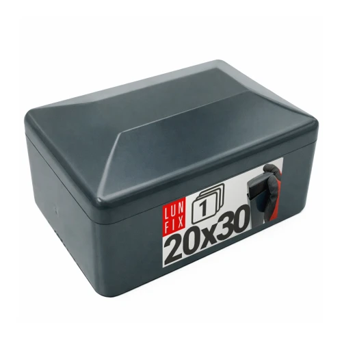 Nasadka zewnętrzna na słupek prostokątny 20x30 mm, grafitowa – 1 szt.