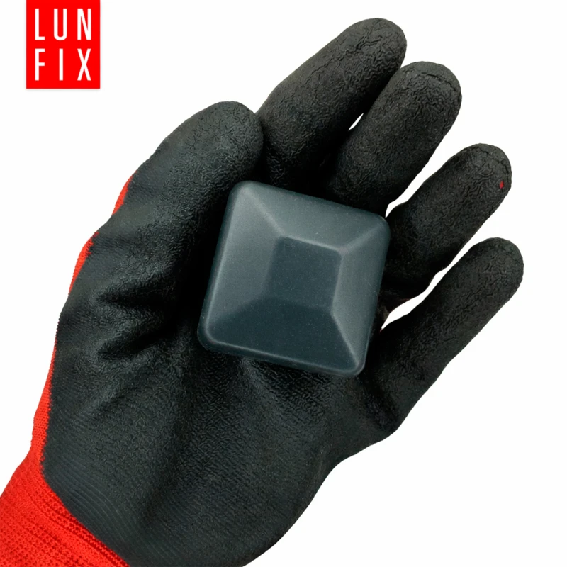 Nasadka zewnętrzna na słupek kwadratowy 40x40 mm, grafitowa – 100 szt.
