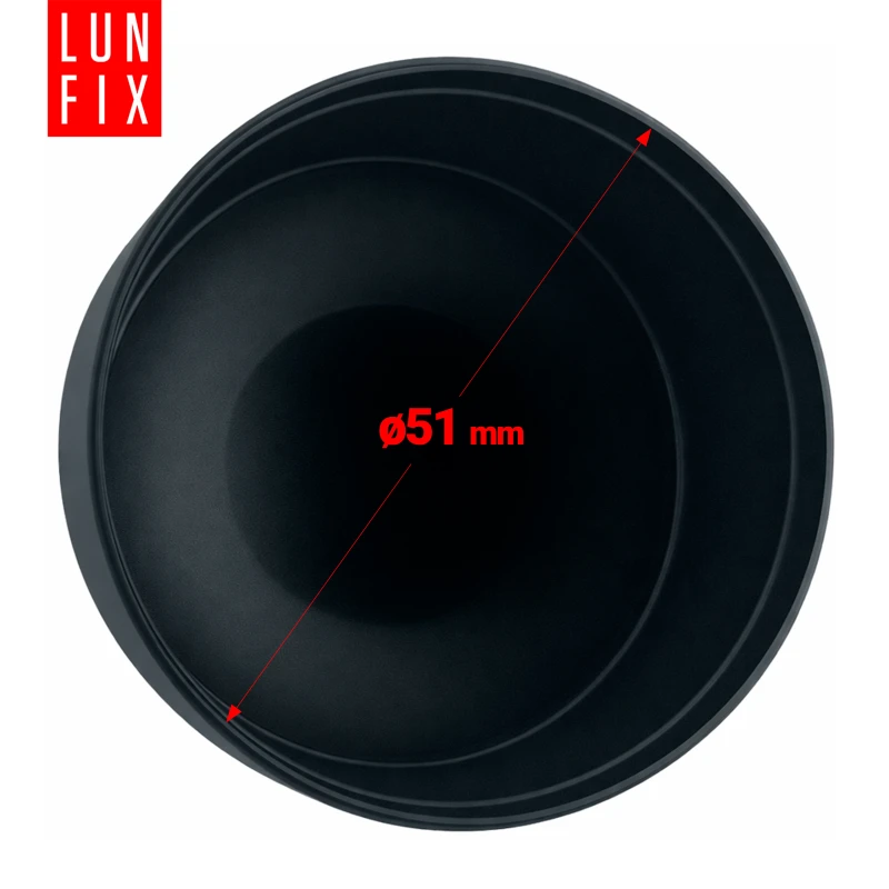 Nasadka zewnętrzna na słupek okrągły Ø51 mm, czarna – 1 szt.