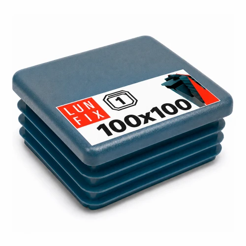 Zaślepka kwadratowa grafit 100x100 mm do słupka ogrodzeniowego 1 szt. - Zatyczki do słupków, korki, wkładki