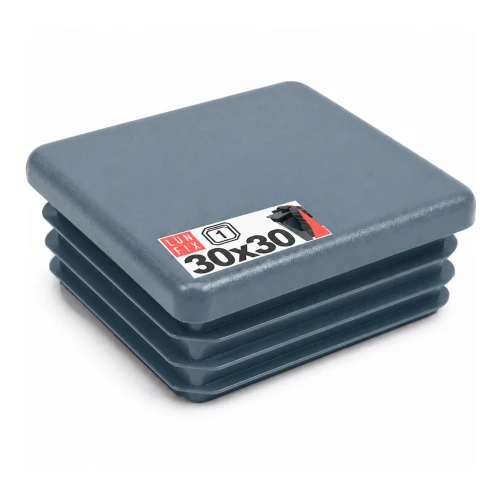 Zaślepka kwadratowa grafit 30x30 mm do słupka ogrodzeniowego 1 szt. - Zatyczki do słupków, korki, wkładki