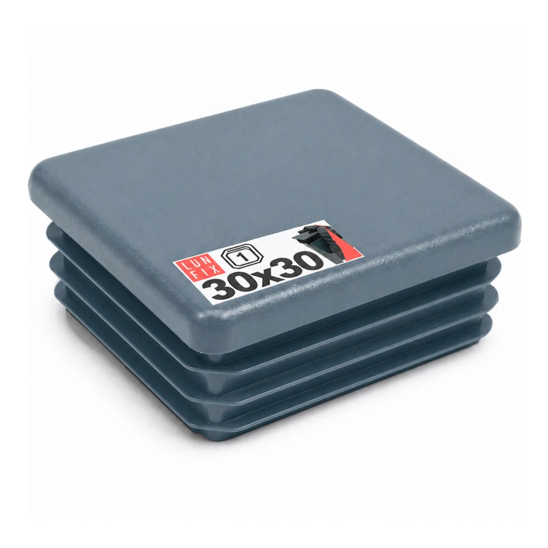 Zaślepka kwadratowa grafit 30x30 mm do słupka ogrodzeniowego 1 szt. - Zatyczki do słupków, korki, wkładki