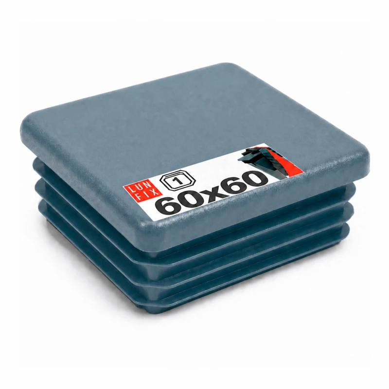 Zaślepka kwadratowa grafit 60x60 mm do słupka ogrodzeniowego 1 szt. - Zatyczki do słupków, korki, wkładki