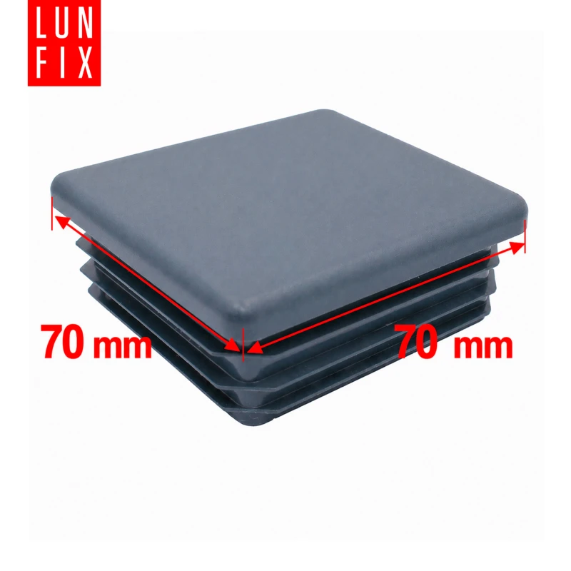 Zaślepka kwadratowa grafit 70x70 mm do słupka ogrodzeniowego 1 szt. - Zatyczki do słupków, korki, wkładki