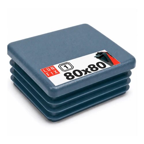 Zaślepka kwadratowa grafit 80x80 mm do słupka ogrodzeniowego 1 szt. - Zatyczki do słupków, korki, wkładki