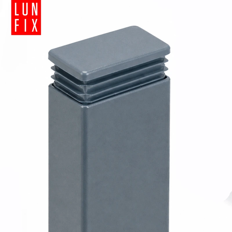 Zaślepka prostokątna grafit 40x60 mm do słupka ogrodzeniowego 1 szt. - Zatyczki do słupków, korki, wkładki