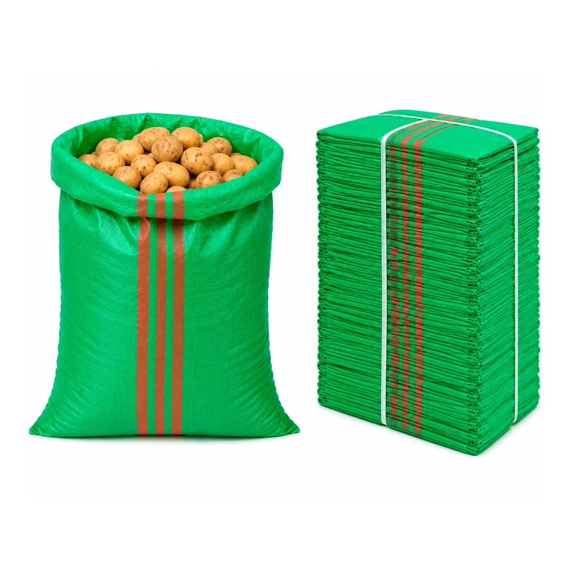 Worek na gruz 50 x 85 cm 52 g 61 g/m² zielony 1000 szt. - worek polipropylenowy, na piasek, zboże, odpady budowlane