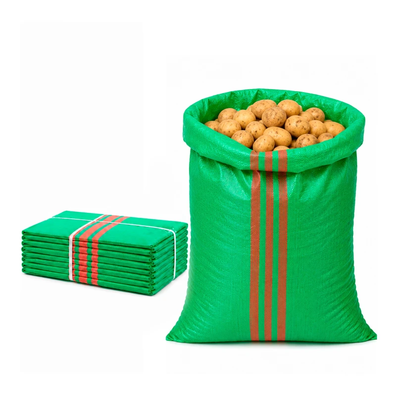 Worek na gruz 50 x 85 cm 52 g 61 g/m² zielony 10 szt. - worek polipropylenowy, na piasek, zboże, odpady budowlane