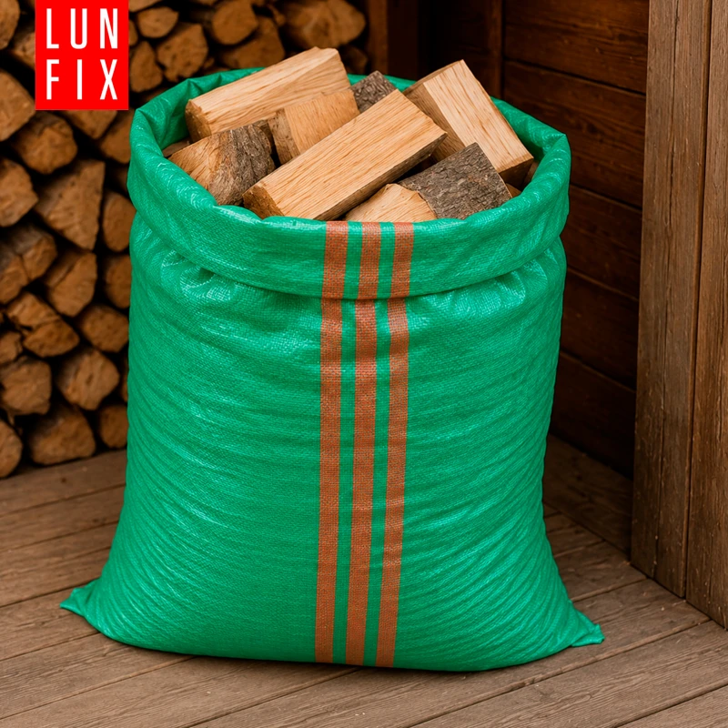 Worek na gruz 50 x 85 cm 52 g 61 g/m² zielony 10 szt. - worek polipropylenowy, na piasek, zboże, odpady budowlane