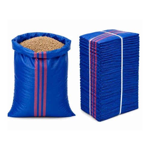 Worek na gruz 65 x 105 cm 80 g 59 g/m² niebieski 1000 szt. - worek polipropylenowy, na piasek, zboże, odpady budowlane