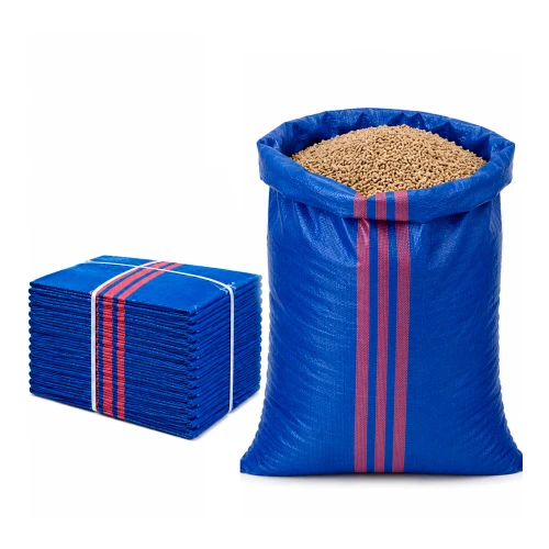Worek na gruz 65 x 105 cm 80 g 59 g/m² niebieski 100 szt. - worek polipropylenowy, na piasek, zboże, odpady budowlane