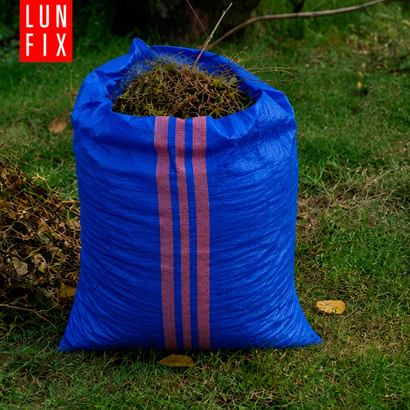 Worek na gruz 65 x 105 cm 80 g 59 g/m² niebieski 100 szt. - worek polipropylenowy, na piasek, zboże, odpady budowlane