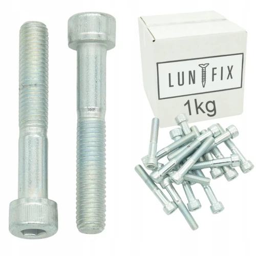 Śruba imbusowa DIN 912 M8x40 kl. 8.8 ocynkowane – 1 kg