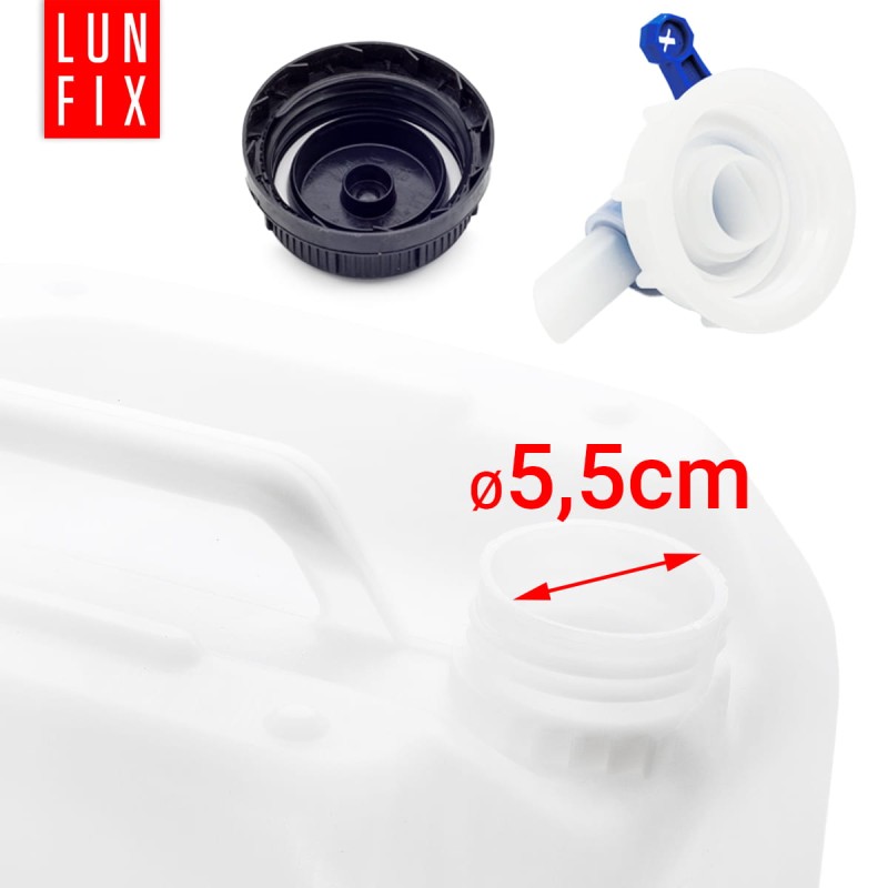 Kanister z kranem 25l zbiornik na wodę pojemnik baniak HDPE + nakrętka