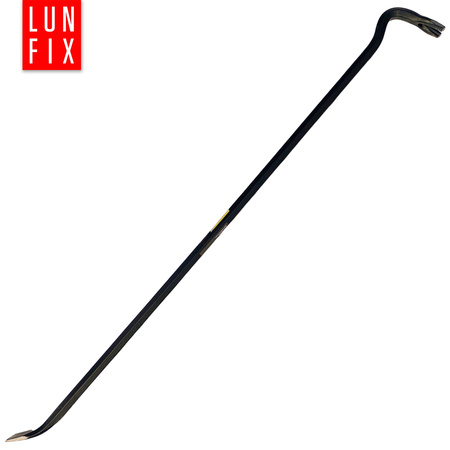 Łom zagięty wzmocniony 700x29x15 mm