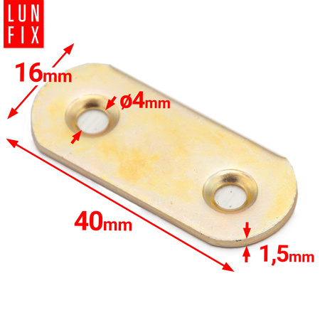 Łącznik meblowy 40x16x1,5 LR1 10szt.