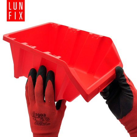 Kuweta warsztatowa czerwona 295x198x133 mm