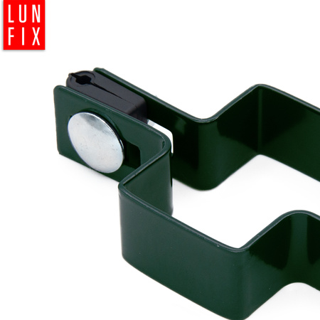 Obejma pośrednia 40x60 mm łącząca zielona komplet