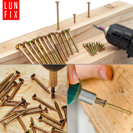 Wkręty uniwersalne 4,5x45 hartowane ocynkowane KDH 300szt.