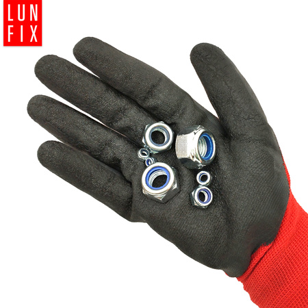 Zestaw nakrętek 172szt. samokontrujące M4-M16