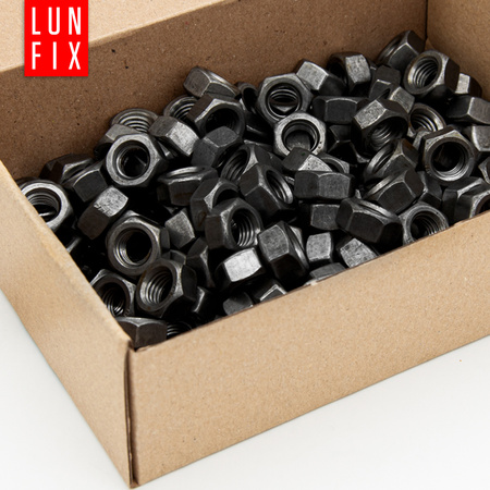 Nakrętka sześciokątna M6 czarny ocynk DIN934 klasa 8 10szt.